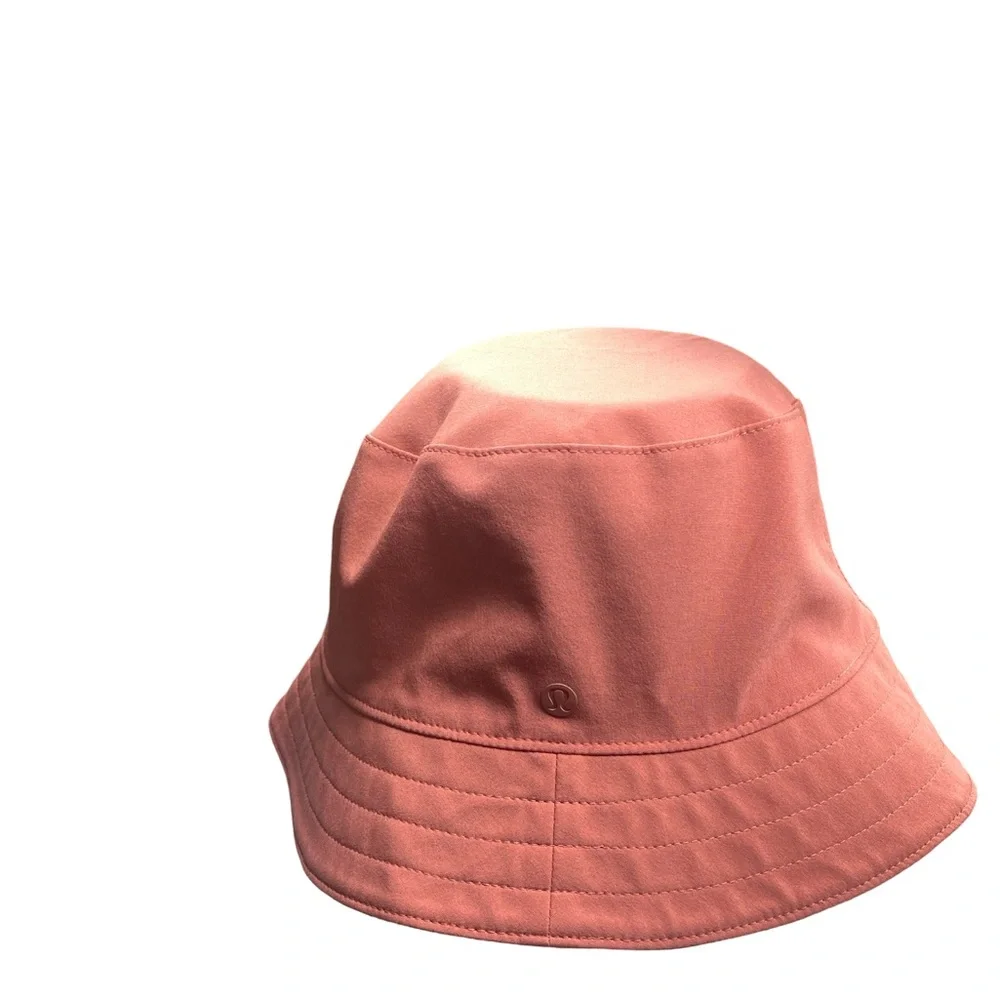 Lululemon Both Ways Reversible Bucket Hat Brier Pink Rose Leopard Size M/L